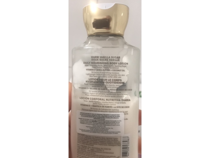 Bath & Body Works Daily Nourishing Body Lotion , Warm Vanilla Sugar, 8 fl oz/236 mL