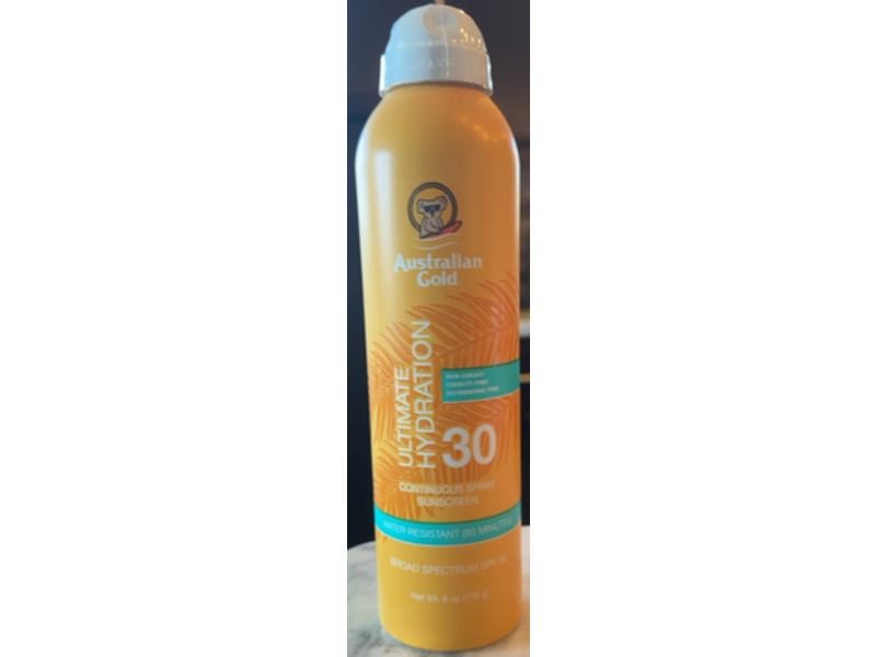 Australian Gold Continuous Spray Sunscreen, SPF 30, 6 oz/170 mL