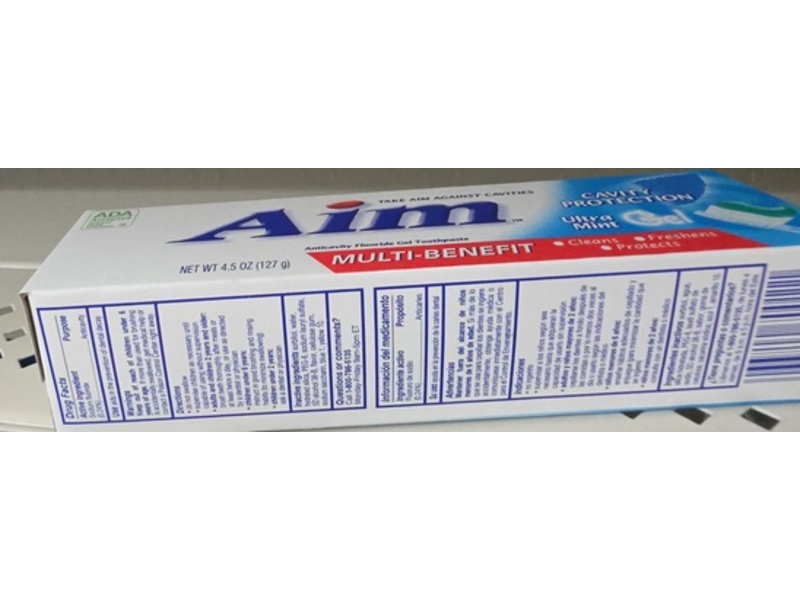 Aim Cavity Protection Multi-Benefit Toothpaste, Ultra Mint, 4.5 oz/127 g
