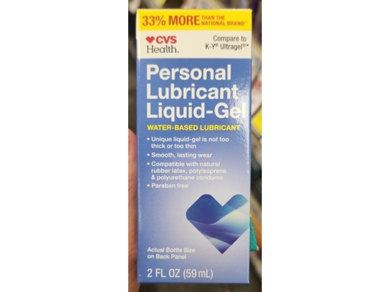 CVS Health Personal Lubricant Liquid-Gel, 2 fl oz/59 mL