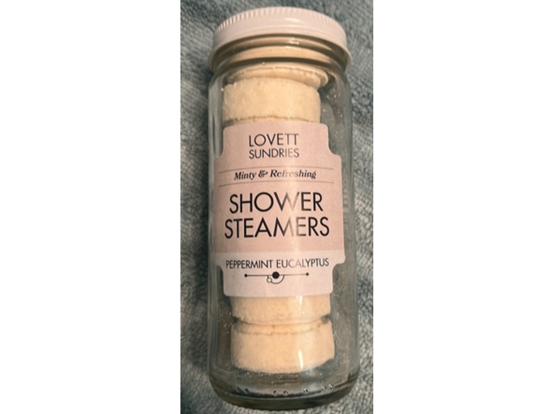 Lovett Sundries Minty & Refreshing Shower Steamers, Peppermint Eucalyptus, 0.81 oz/23 g, 6 Count