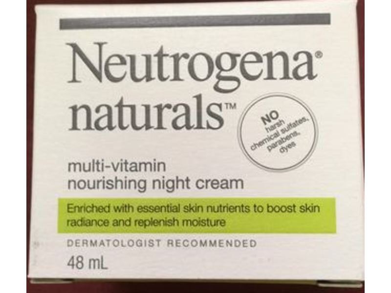 Neutrogena Naturals Multi-Vitamin Night Cream, 1.7 oz/48 g