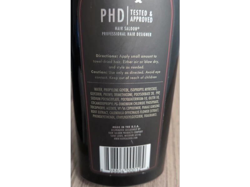 Hair Saloon Black Texture Cream, 8 fl oz/237 mL
