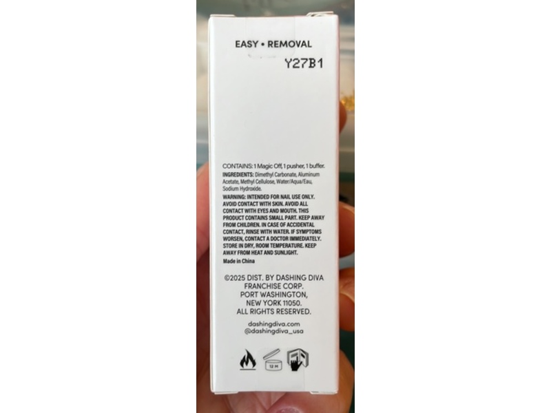 Dashing Diva One Gel Magic Off Nail Polish Remover, 0.38 fl oz/11.5 mL, Pack Of 2