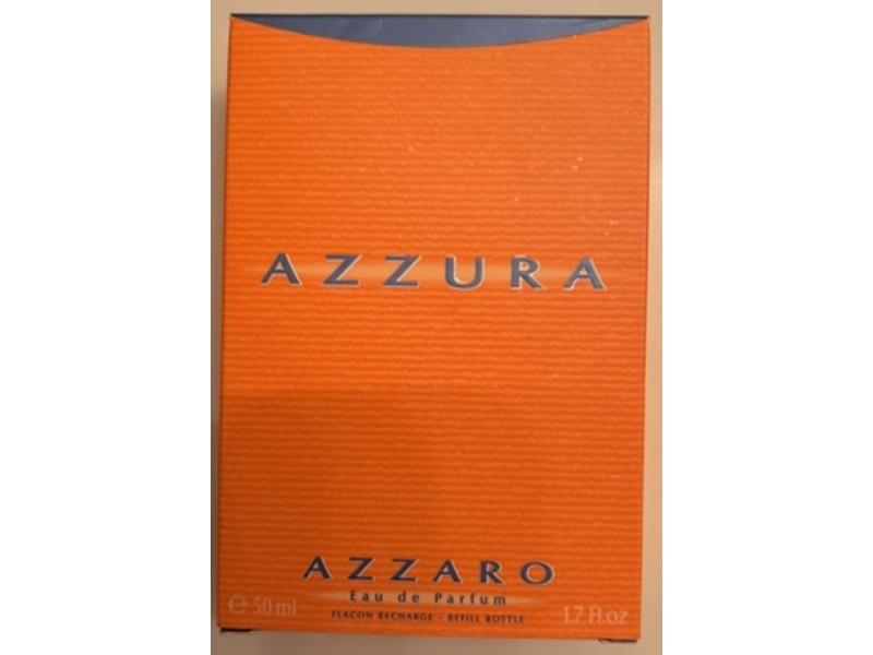 Azzaro Eau De Parfum Refill Bottle, Azzura, 1.7 fl oz/50 mL