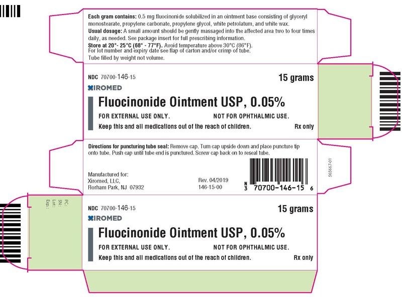 Fluocinonide Ointment USP 0.05%, 15 g, Xiromed (RX)