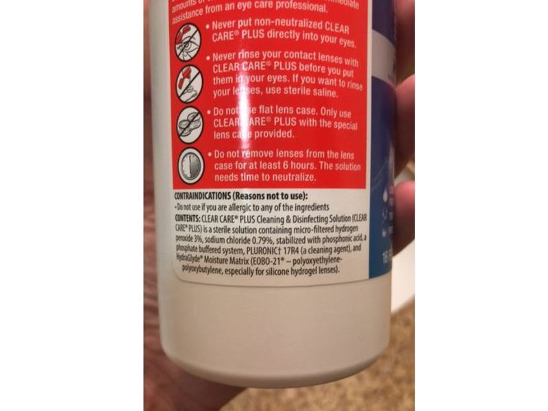 Alcon Clear Care Plus Hydraglyde Cleaning & Disinfecting Solution, 3% Hydrogen Peroxide, 16 fl oz/473 mL