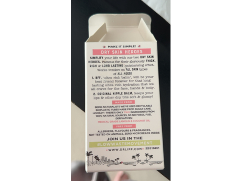 Dr.Lipp BFF Face + Hands & Body Balm & Original Nipple Balm Set