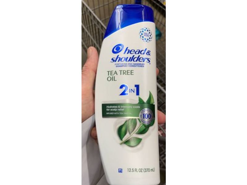 Head & Shoulders 2-in-1 Anti Dandruff Shampo, Tea Tree Oil, 12.5 fl oz/370 mL