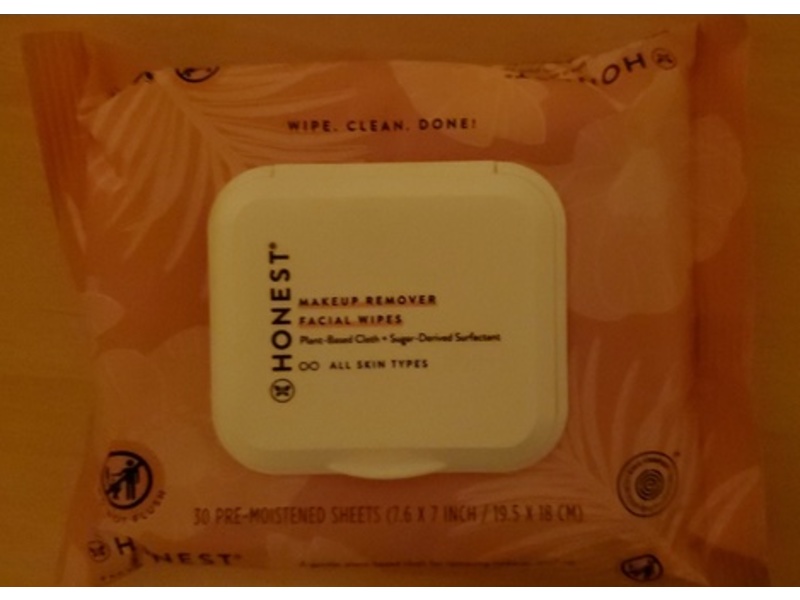 Honest Makeup Remover Facial Wipes, 30 Count