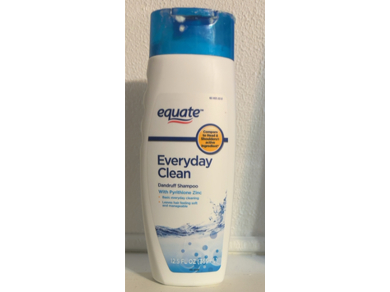 Equate Everyday Clean Dandruff Shampoo, Pyrithione Zinc, 12.5 fl oz/369 mL
