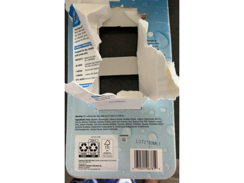 Neutrogena Hydro Boost Water Gel, 1.7 fl oz/50 mL, Pack Of 2