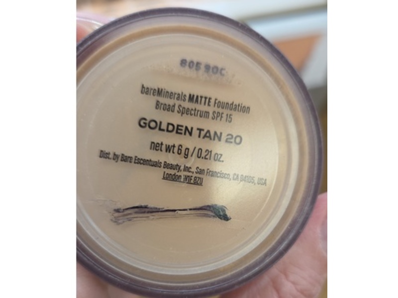 bareMinerals Matte Foundation, SPF 15, Golden Medium 14, 0.21 oz/6 g