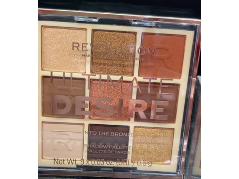 Makeup Revolution Ultimate Desire Eye Shadow Palette, Into The Bronze, 0.03 oz/0.9 g