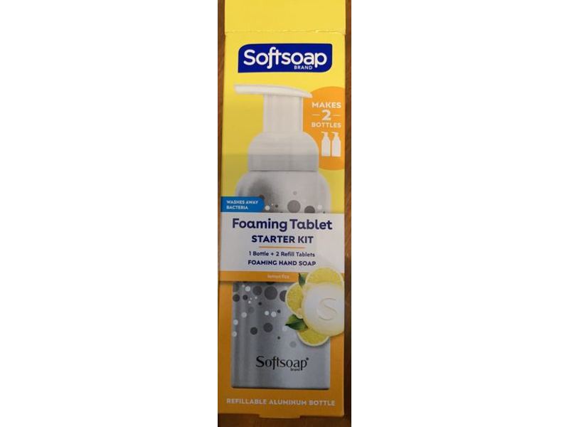 Softsoap Foaming Tablet Starter Kit, Lemon Fizz