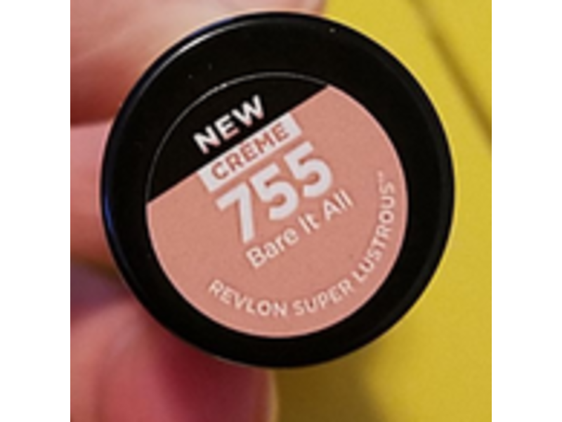 Revlon Super Lustrous Lipstick, 755 Bare It All, 0.15 oz/4.2 g