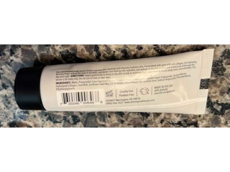 Dionis Goat Milk Body Serum, Collagen, 1 fl oz/29 mL