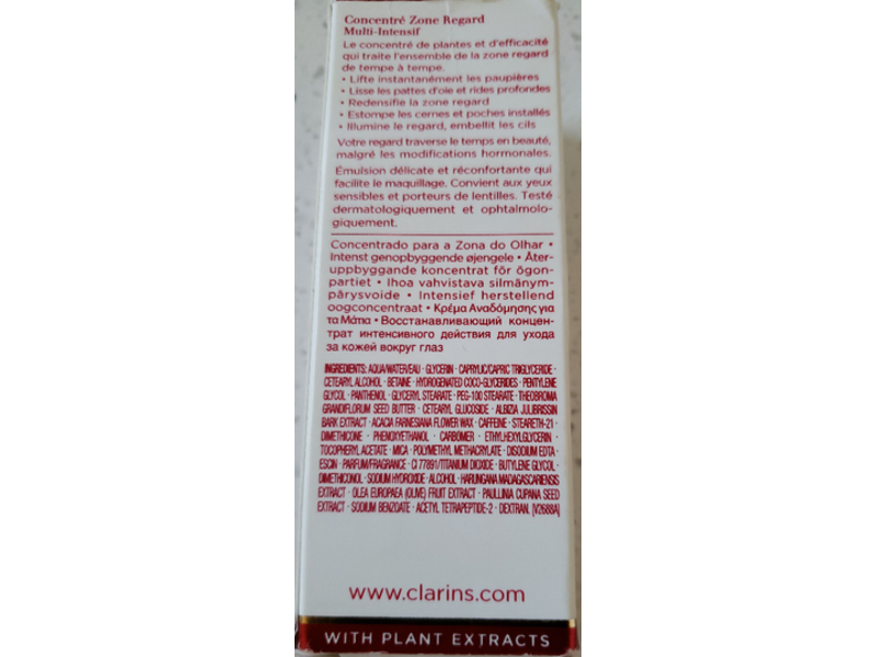 Clarins Super Restorative Total Eye Concentrate, 0.5 oz/15 mL