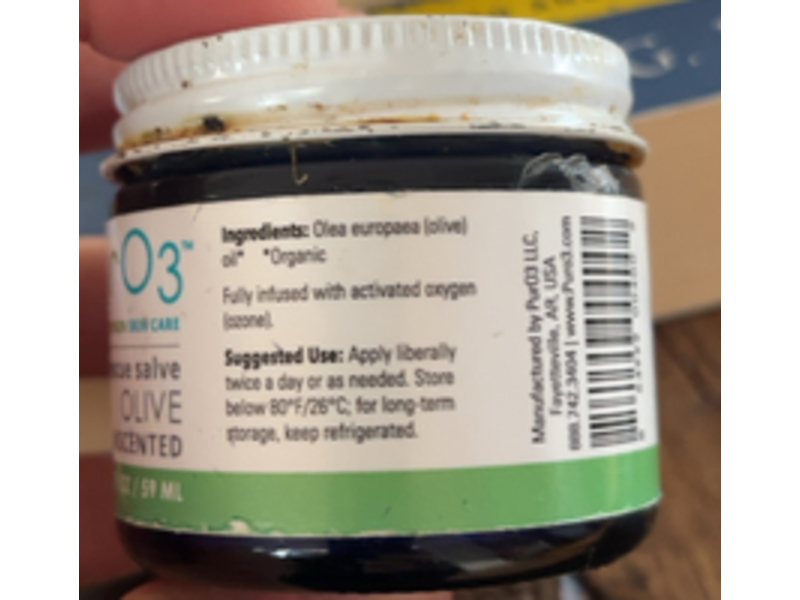 PurO3 Fully Ozonated Olive Oil, 2 fl oz/59 mL