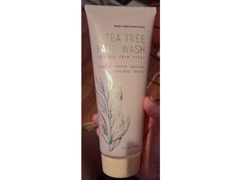 Body Prescriptions Face Wash, Tea Tree, 8 fl oz/236 mL