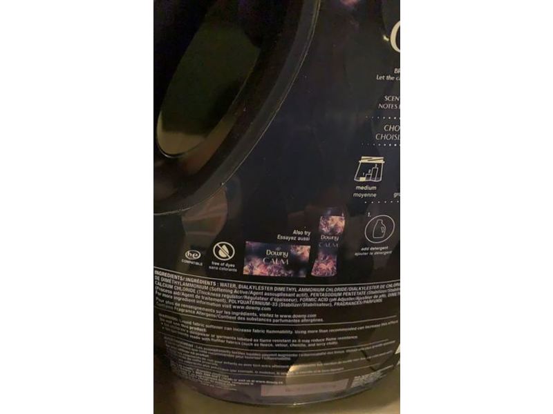 Downy Infusions Fabric Conditioner, Calm, Lavender & Vanilla Bean, 120 Loads, 81 fl oz/2.4 L