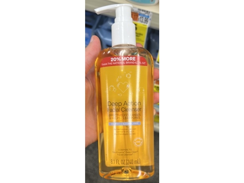 CVS Health Deep Action Facial Cleanser, 8.1 fl oz/240 mL