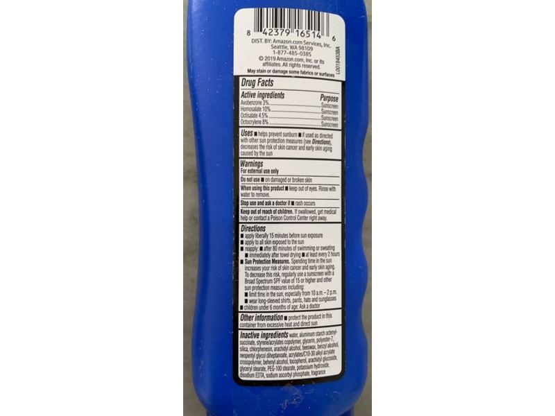 Solimo Sport Sunscreen Lotion, SPF 50, 8 fl oz/256 mL