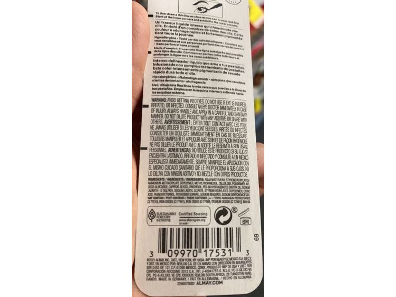 Almay Conditioning Liquid Eyeliner, 20 Brown, 0.03 fl oz/1 mL