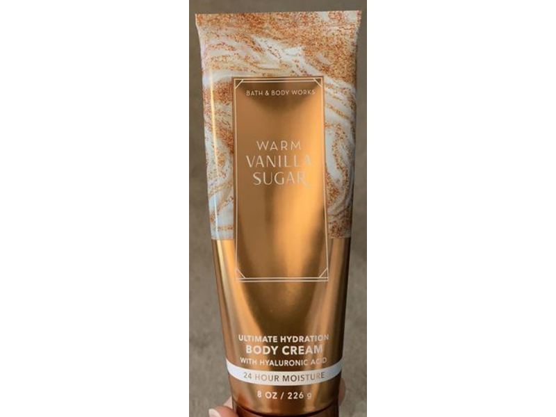 Bath & Body Works Ultimate Hydration Body Cream, Warm Vanilla Sugar, 8 oz/226 g