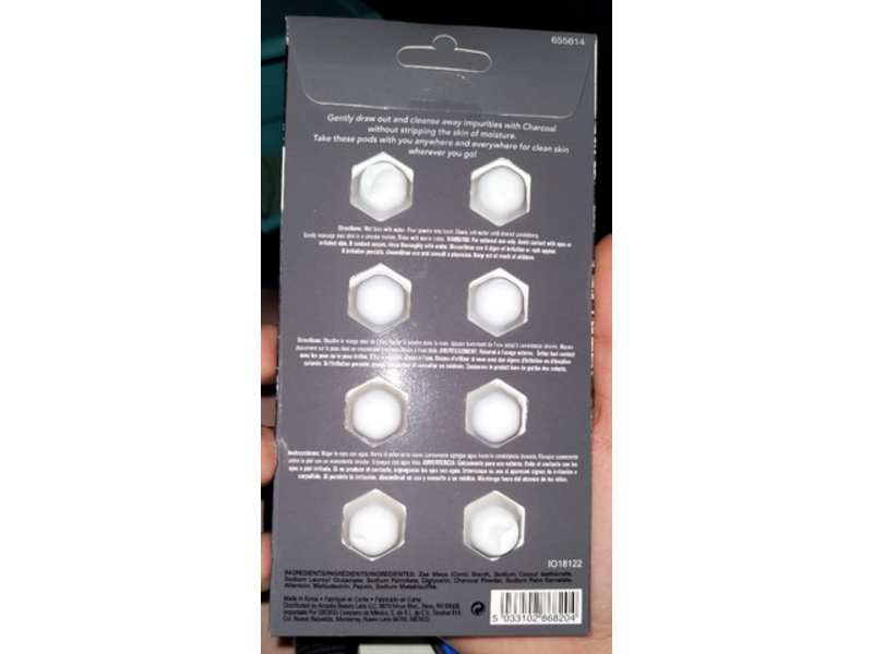 Beyond Belief Charcoal Powder Cleanser Capsules, Gentle + Purifying, 0.018 oz/0.5 g, 8 Count