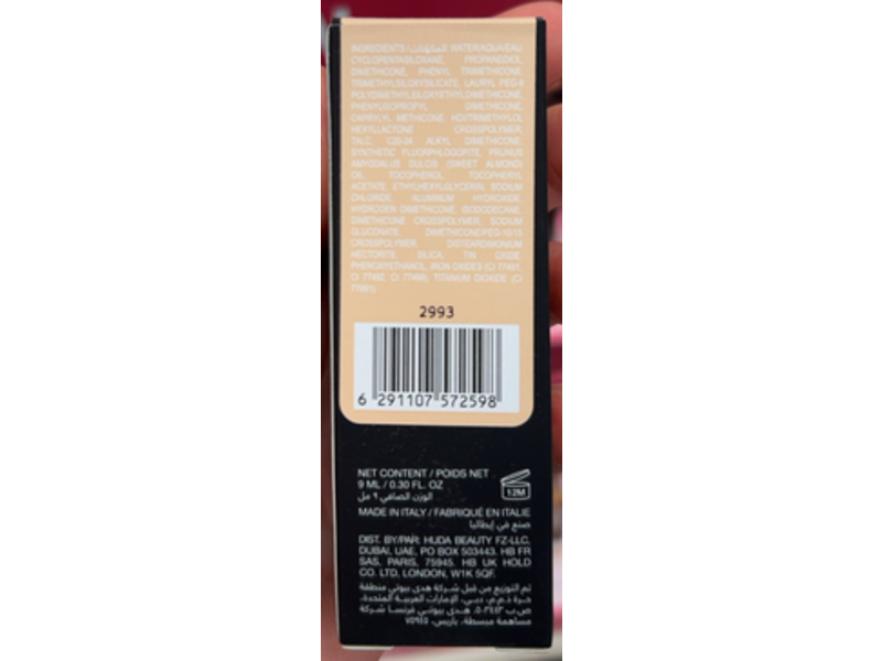 Huda Beauty #Fauxfilter Luminous Matte Liquid Concealer, Meringue 2.1 N, 0.30 fl oz/9 mL