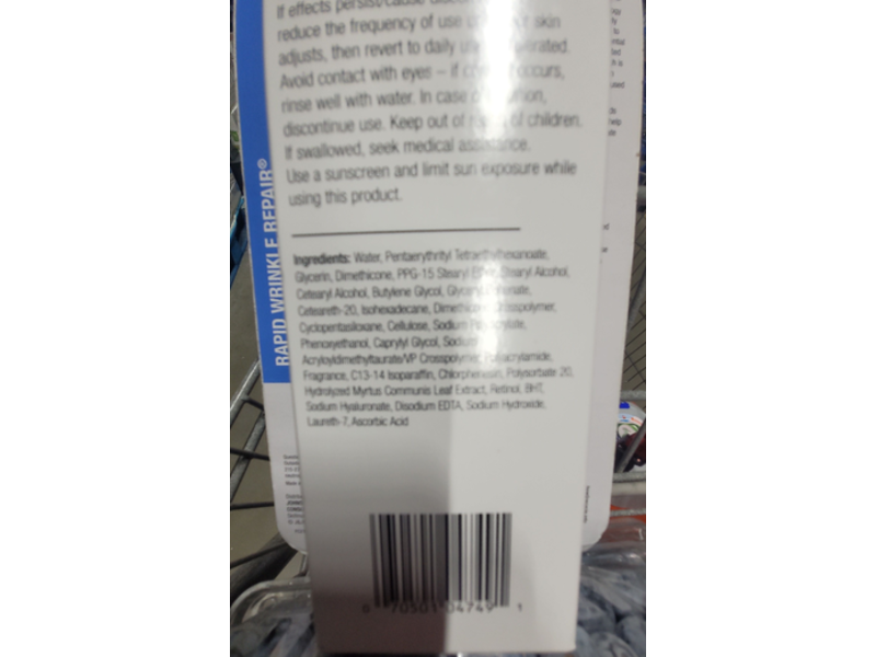 Neutrogena Retinol Regenerating Cream, Rapid Wrinkle Repair