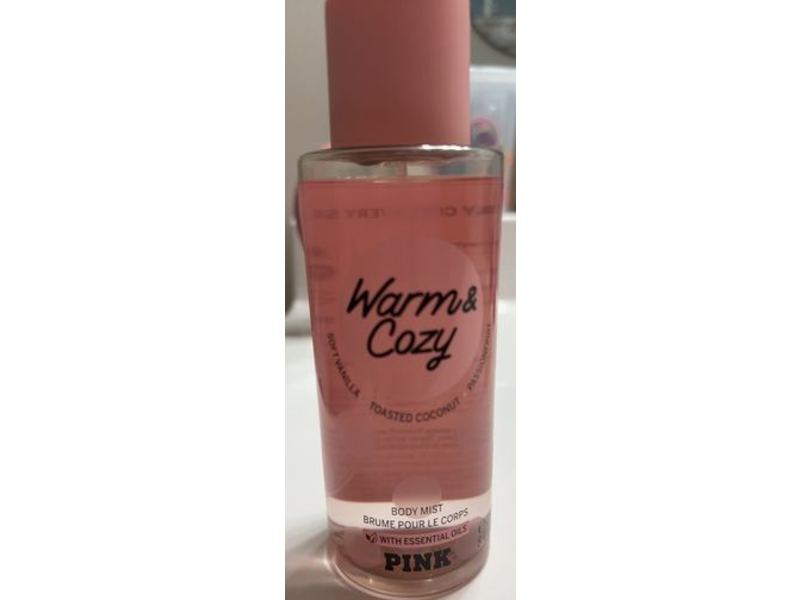 Pink Body Mist, Warms & Cozy, Essential Oils, 8.4 fl oz