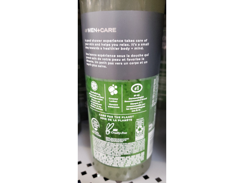 Dove Men+Care Reinvigorating Hydrating Body Wash, Lime + Avocado Oil, 18 fl oz/532 mL