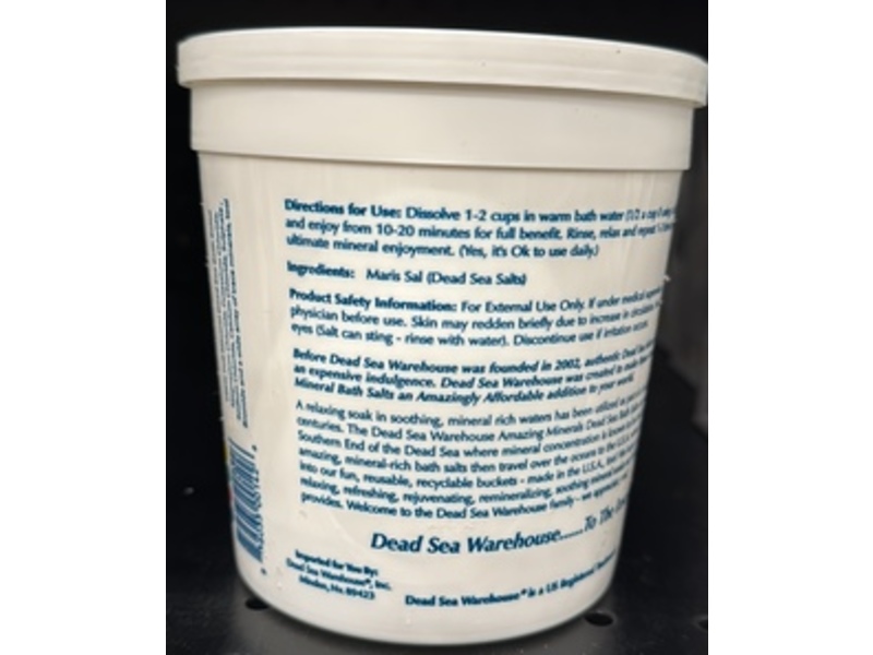 Dead Sea Warehouse Amazing Minerals Dead Sea Bath Salts, 907 g