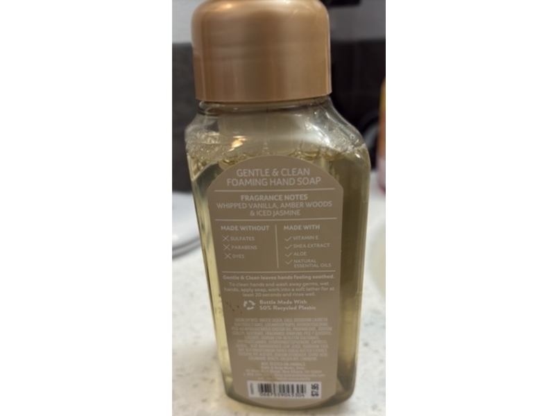 White Barn Foaming Hand Soap, Vanilla Icicles, 8.75 fl oz/259 mL, Pack Of 2