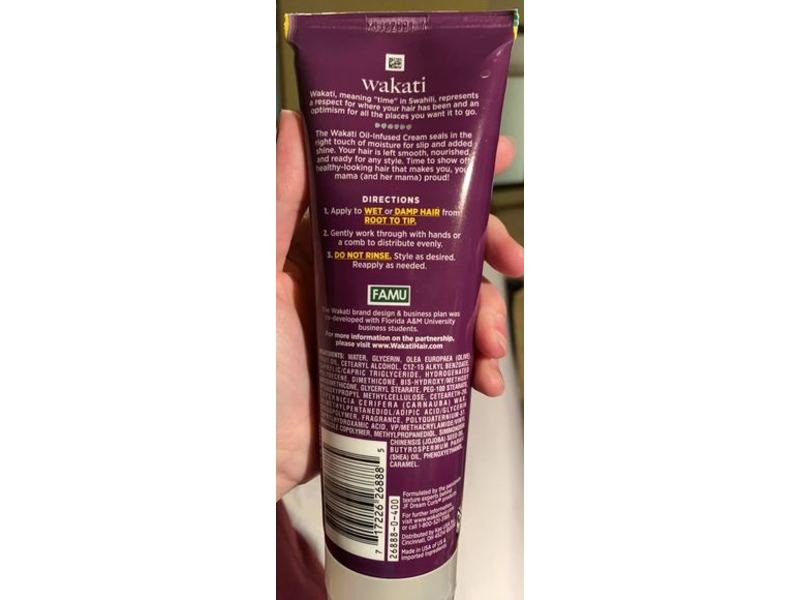 Wakati Oil-Infused Hair Cream, 8.45 oz/250 mL