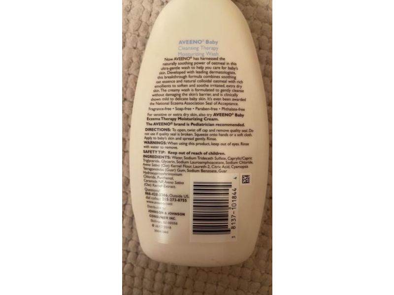 Aveeno Baby Cleansing Therapy Moisturizing Wash, 8 fl oz