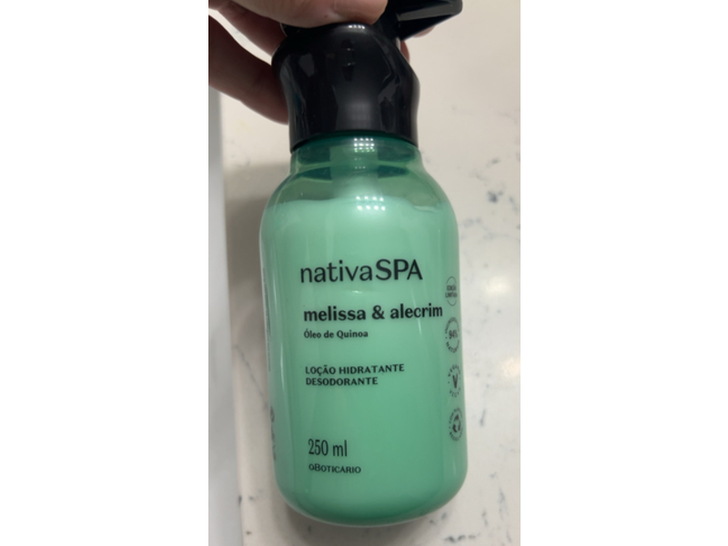 O Baticario Native Spa Deodorant, Melissa & Alecrim, 250 mL