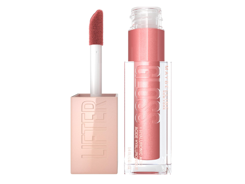 Maybelline New York Lifter Gloss, Hyaluronic Acid, Moon, 0.18 fl oz/5.4 mL