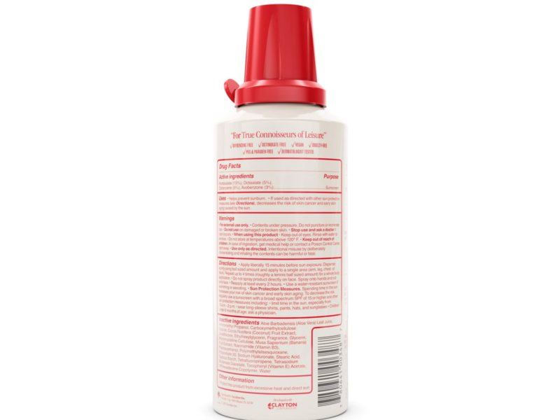 Vacation Classic Whip Sunscreen Mousse, SPF 50, 4 oz/113 g