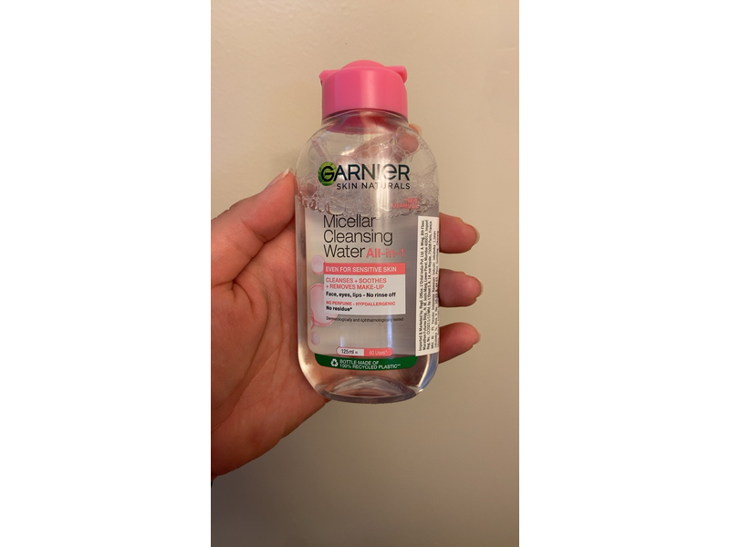 Garnier Skin Naturals Micellar Cleansing Water, Sensitive Skin, 125 mL