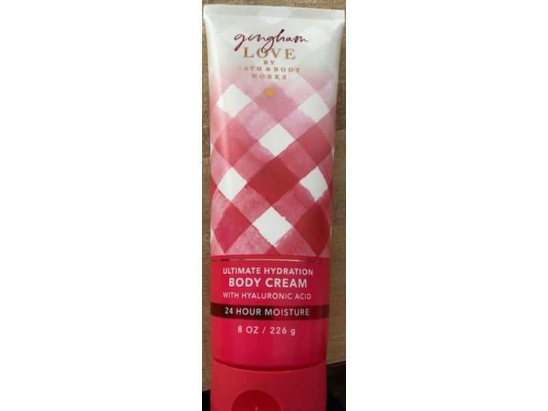 Bath & Body Works Gingham Love Ultimate Hydration Body Cream, Hyaluronic Acid, 24 Hour Moisture, 8 oz/226 g
