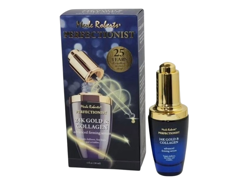 Merle Roberts Perfectionist 24K Gold & Collagen Advanced Firming Serum, 1 fl oz/30 mL