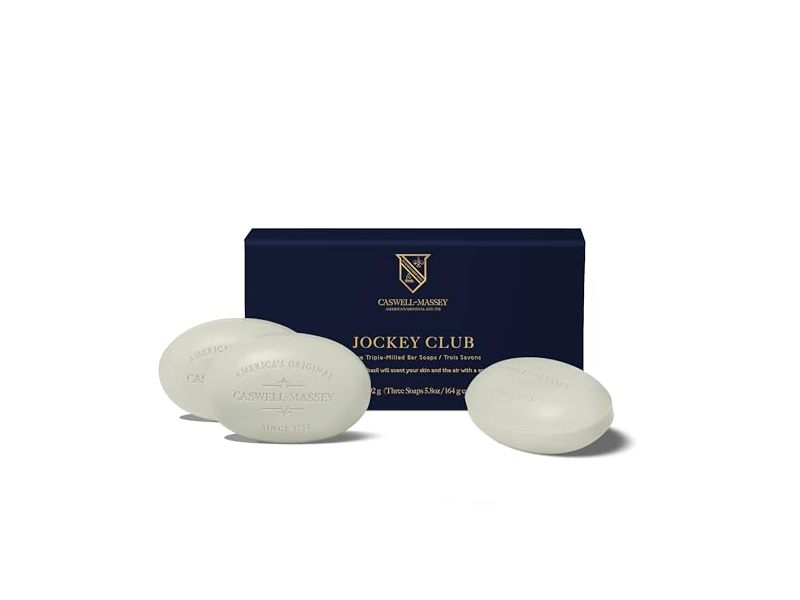 Caswell-Massey Triple-Milled Bar Soap, Jockey Club, 5.8 oz/164 g, Pack Of 3
