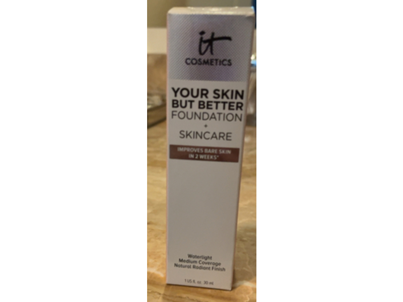 It Cosmetics Your Skin But Better Foundation + Skincare, Medium Cool 30, 1 fl oz/30 mL