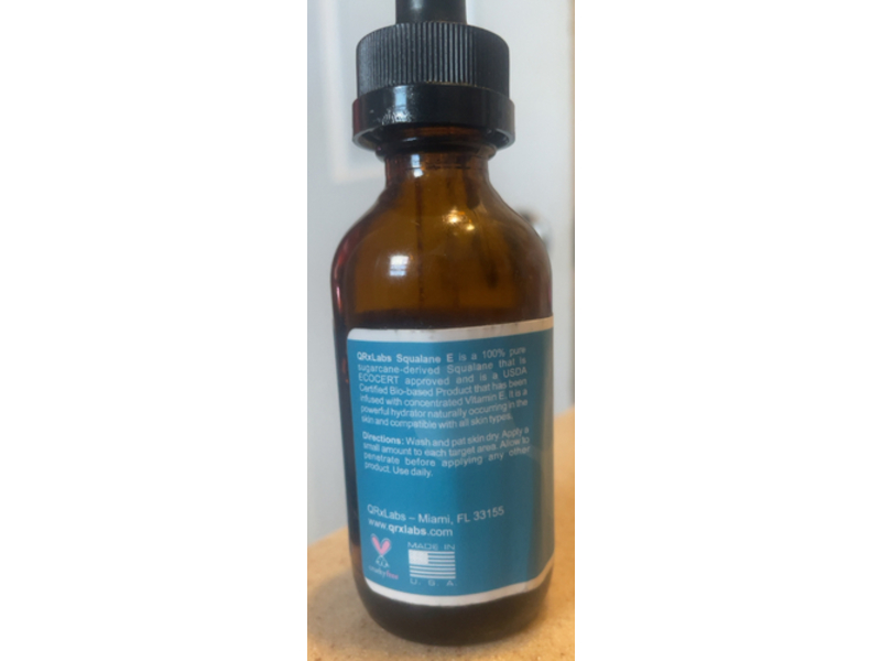 QRxLabs Squalane E Bossted, Vitamin E, 2 fl oz/60 mL