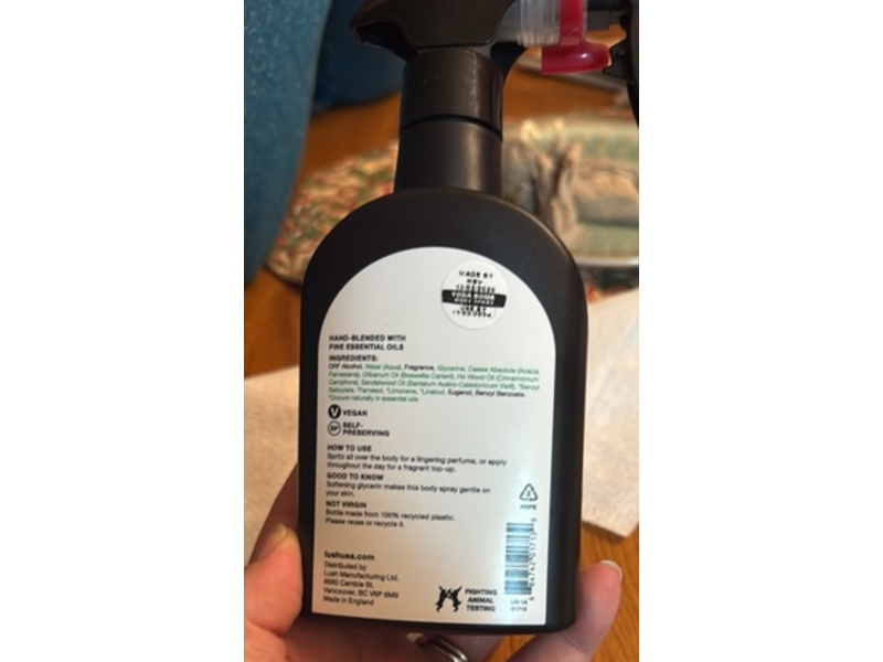 Lush Yoga Bomb Body Spray, 6.7 fl oz/200 mL