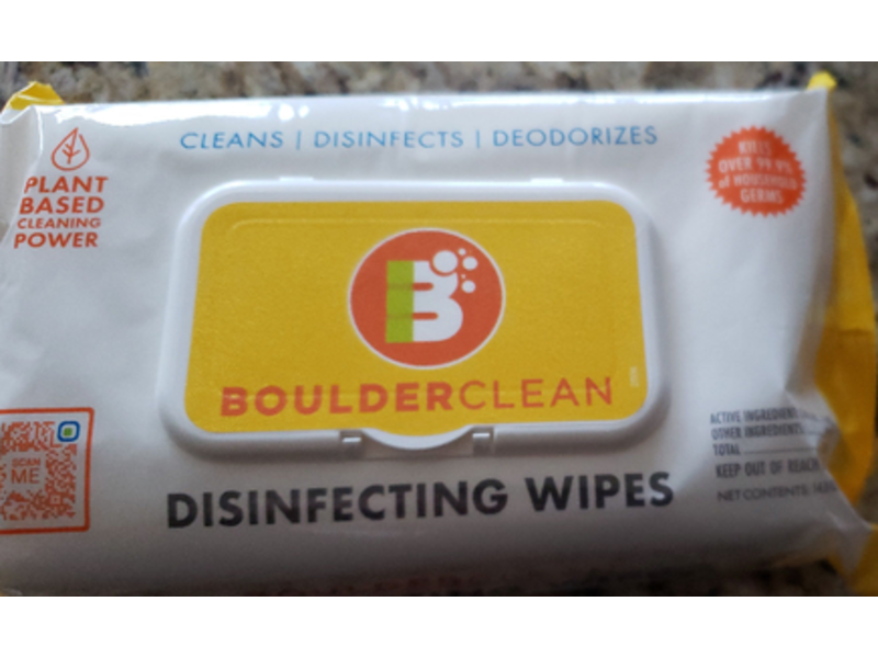Boulder Clean Disinfecting Wipes, 72 Count, Pack Of 4