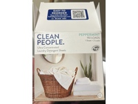 The Clean People Ultra Concentrated Laundry Detergent Sheets, Peppermint, 192 Loads - thumbnail 2